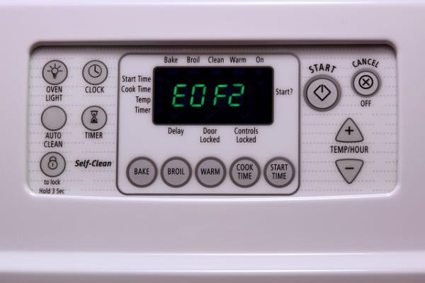 GE oven control error code