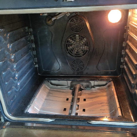 inside the oven